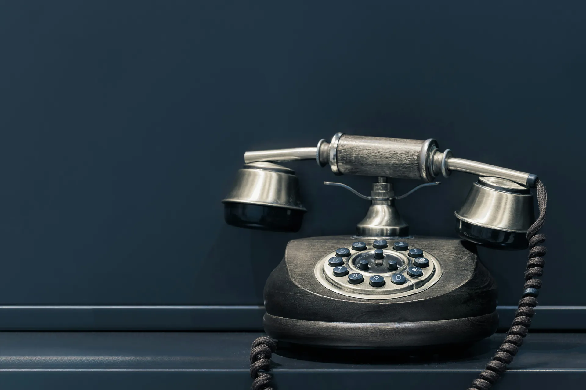 Vintage rotary telephone