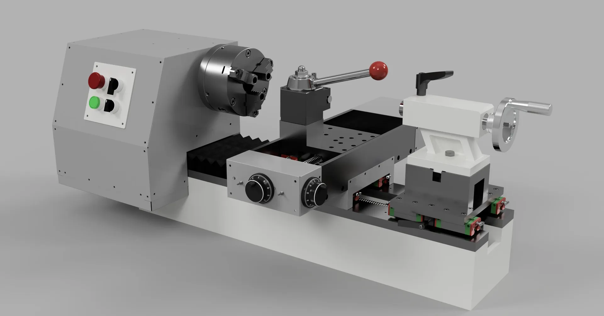 Custom CNC Metal Lathe — Mechanical Design of a Precision Machine Tool thumbnail